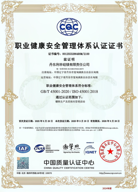 OCCUPATIONAL HEALTH AND SAFETY MANAGEMENT SYSTEM CE